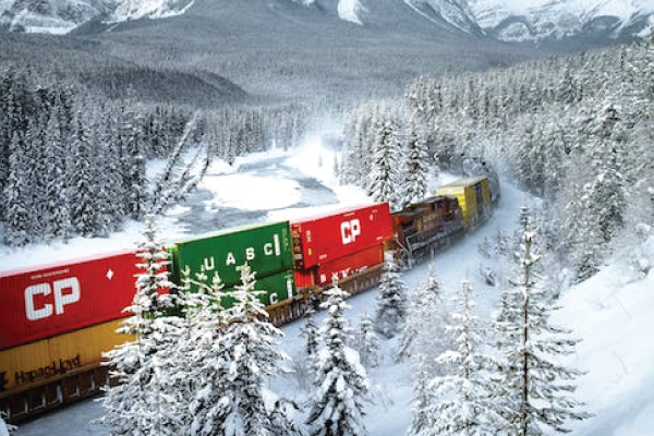 Train in Snow