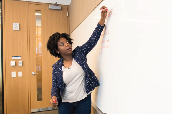 Teacher at Whiteboard