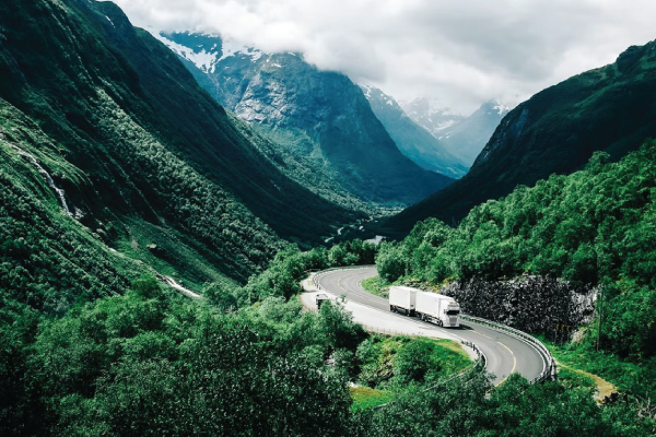 Truck in Mountains